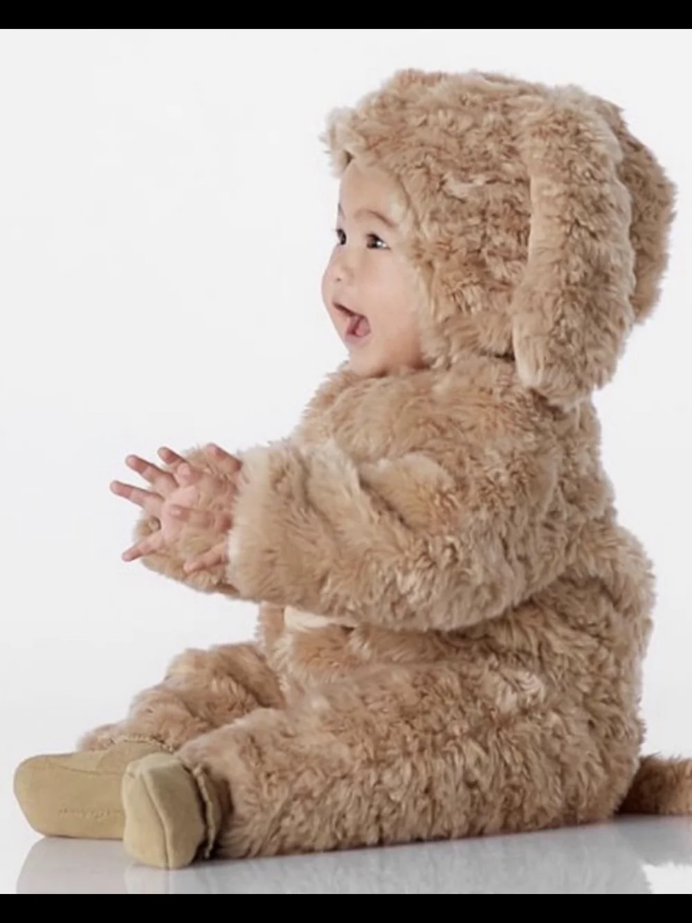 Pottery Barn Kids Plush Tan Bear Costume 6-12 Months - Picture 2 of 8